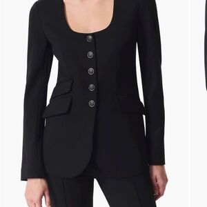 Rag & Bone Women's U neck Black Blazer